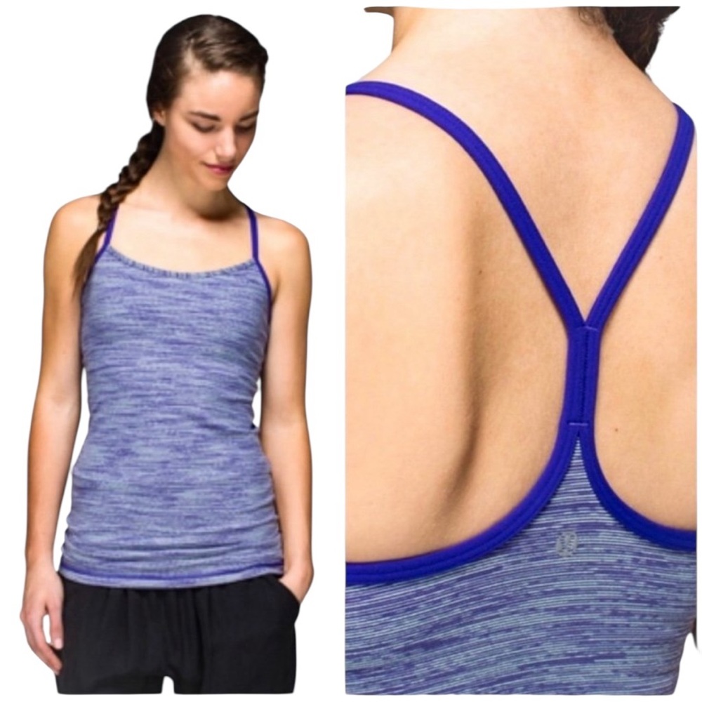 LULULEMON POWER Y WE ARE FROM SPACE BRUISED BERRY Purple Strappy Tank Top 8